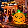 Grumpy Fort Toiyjofe, Halloween Inflatable Pumpkin, 5 ft, Bright LED - Walmart.com