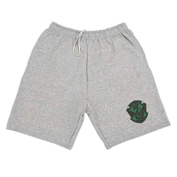Harry Potter Slytherin Plaid Sigil Mens Sweat Shorts
