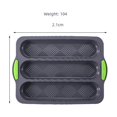 thumbnail image 3 of Bandeja para hornear pan con tres ranuras y tiras de silicona, molde para pasteles con rejilla de diamante, bricolaje, 3 of 5