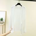 thumbnail image 2 of Mlzmgr Cardigans for Women Casual Comfy Soft Open Front Tie Elastic Long Sleeve Lightweight Summer Fashion Jacket Tops(X-Large,White), 2 of 6