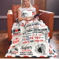 thumbnail image 3 of to My Dad Throw Blanket 60"x50", Best Fathers Day Birthday Blanket Gifts for Dad from Son Daughter, Gifts for Dads, Dad Gift, 3 of 5
