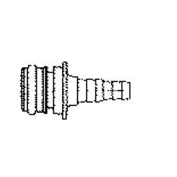 Flojet Fresh Water Fitting 20381002 Adapter; Straight; Black; Plastic; Single