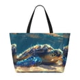 thumbnail image 2 of Balery Sunshine Underwater Sand Turtle Beach Travel Bag - Water-Resistant, Large Capacity Lightweight Tote with 7 Pockets for Women and Men - Perfect for Beach, Pool, Gym, and Travel, 2 of 7