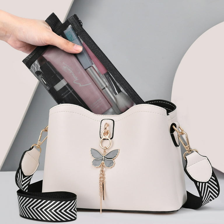 Beauenty 5 Pieces Mesh Makeup Bags Mesh Cosmetic Bag Portable Travel O –  Metro Muscat