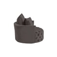 thumbnail image 4 of ACME Zunyas Accent Chair with Swivel in Gray Velvet, 4 of 6