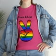 thumbnail image 4 of Peace and Love Pride Unisex Tee-Shirt, 4 of 5