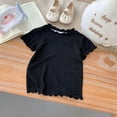 thumbnail image 5 of PEASKJP Girls' Tops, Tees & Blouses Casual Tops for Girl Girl's Graphic Short Sleeve T Shirt Summer Tee Top Halloween Shirts (Black,12-18 Months), 5 of 7