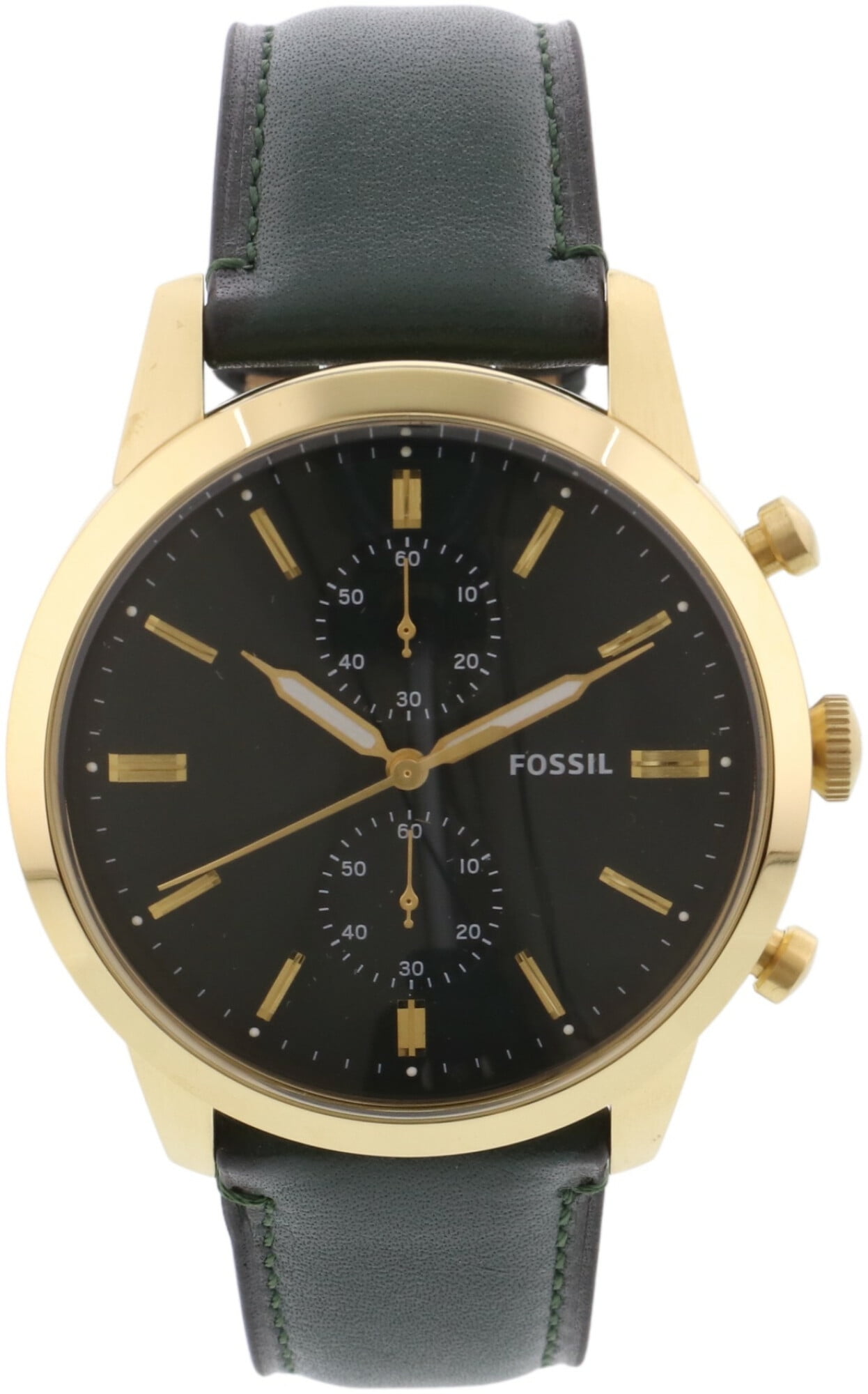Gold Leather Japanese Fashion Watch 