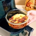 thumbnail image 3 of ColoMX Cuenco de cristal para ensalada, recipiente para puré de patatas para el hogar, ensaladera de frutas, cuenco para harina, 2 uds., 3 of 8