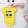 thumbnail image 5 of Dig Being Big Cousin Family Little Romper Boys or Girls Infant Baby Brisco Brands NB, 5 of 6