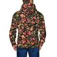 thumbnail image 5 of Zip Up Hoodies for Men - Colorful Rose Flowers Long Sleeve Comfrt Men'S Fashion Hoodies & Sweatshirts, Jackets for Men Hoodies Pullover Clothing Clothes with Pouch, 5 of 5
