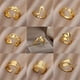 thumbnail image 2 of Anillos de acero inoxidable para mujer y hombre, anillo de compromiso de Color dorado para fiesta de boda, regalo de joyería para dedo masculino y femenino, 2023, envío gratis Dengxun unisex, 2 of 2