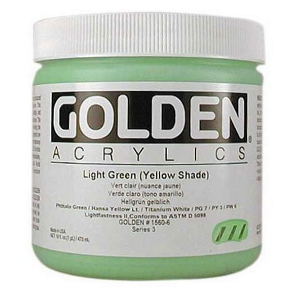 Golden Heavy Body Artist Acrylics - Cadmium Yellow Medium, 16 oz Jar