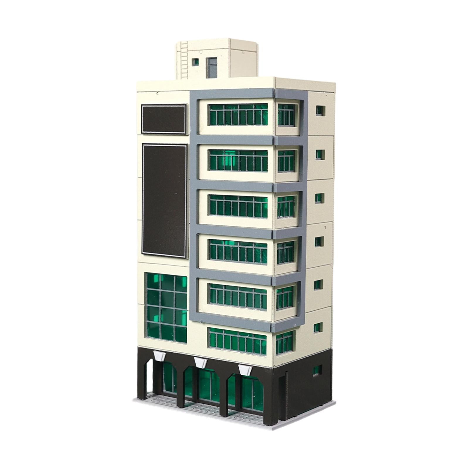Miniature Building Model Architecture Diorama Plastic Material DIY Assembly Kit for Hobbyists and Collectors