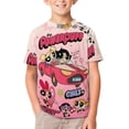 thumbnail image 2 of The Powerpuff Girls Kids Short Sleeve Tee Shirt Novelty Crewneck T-Shirts Unisex Summer Blouse Tops for Boys Girls 100CM, 2 of 8