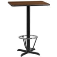thumbnail image 1 of Flash Furniture 24" x 30" Laminate Top Pub Table in Walnut, 1 of 4