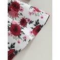 thumbnail image 7 of Bagilaanoe Toddler Baby Girl Fall Dress Floral Print Long Sleeve A-line Dresses 6M 9M 12M 18M 24M 3T Kid Fall Patchwork Skirt, 7 of 7