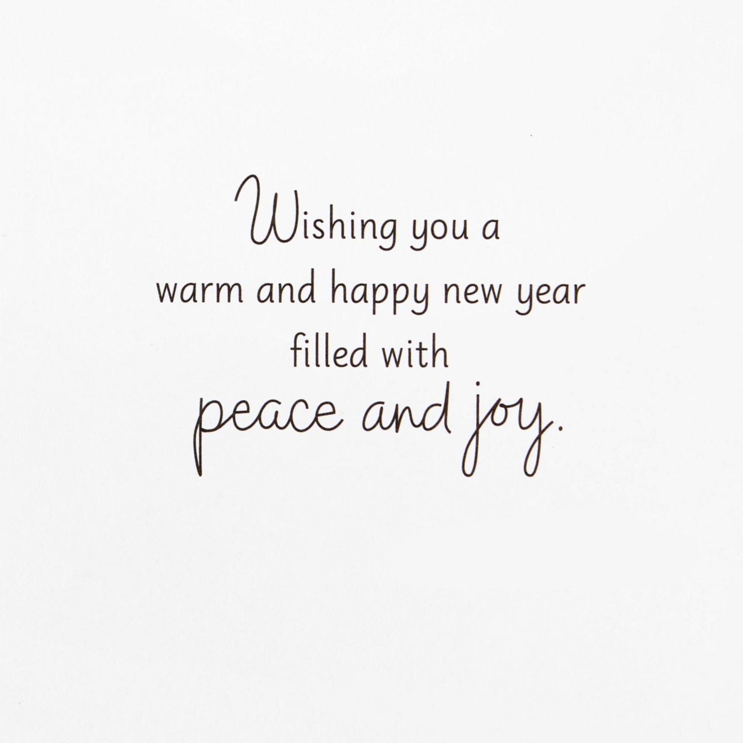 Hallmark Pack of Happy New Year Cards, Peace and Joy (10 Cards with Envelopes)