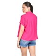 thumbnail image 3 of Blusa casual manga corta Roman Fashion /Juvenil, 5112 (Fiusha) fucsia G, 3 of 5