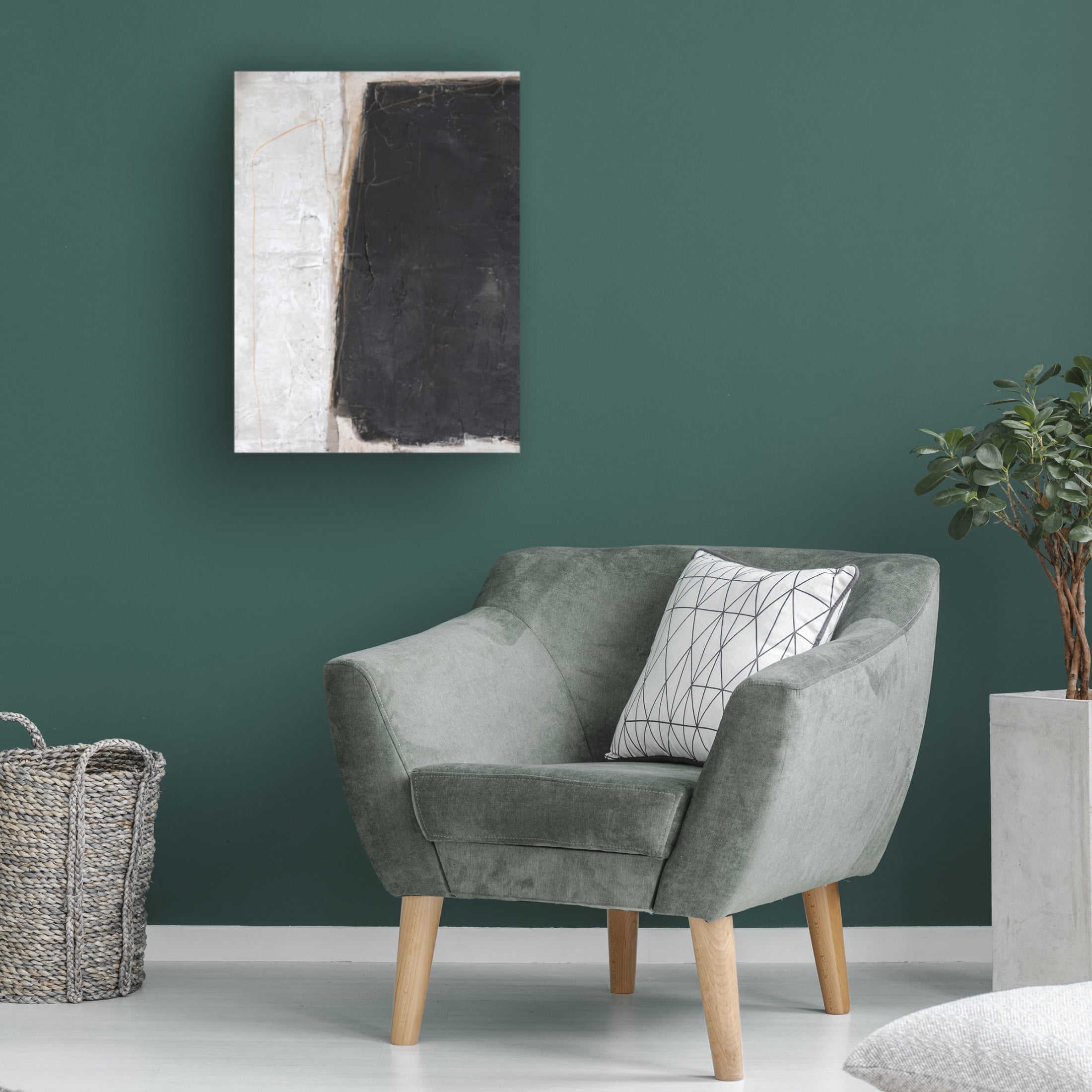 Canvas Wall Art - Design Fabrikken 'Blackout' Wall Art for Living Room, Bedroom, or Office Décor by Trademark Fine Art - 14 x 19 Inches