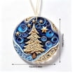 thumbnail image 2 of YuanGuangQ Christmas Acrylic Star Ornaments, 2D Round Winter Decorative Pendant Flat Tree Hanging, Holiday Party Decor for Christmas Tree Home Mantel Shelf Gift Decoration., 2 of 6
