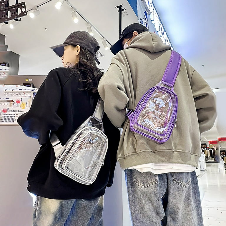 Transparent chest bag sale