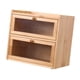 thumbnail image 5 of de madera para encimera de cocina, con puerta acrílica de doble capa, ideal como regalo, estilo rústico., 5 of 9