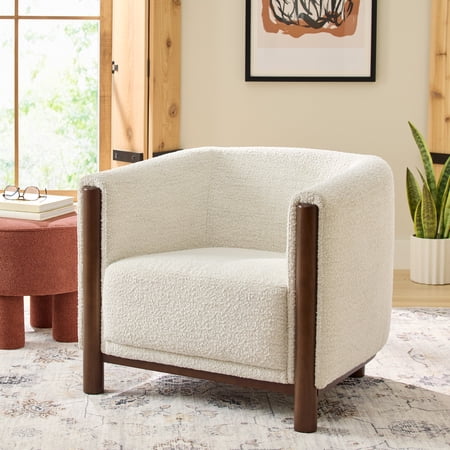 Better Homes & Gardens Adlin Accent Chair, Cream Boucle