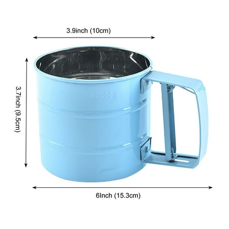 

Flour S ifter for Baking Semi-automatic Powdered Sugar Sieve with Hand Press