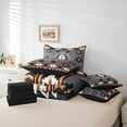 thumbnail image 6 of Homewish Vintage Western Aztec Twin Bedding Sets 7-Piece, Tribal Hippie Bohemian Bedding Comforter Set, Grey Black Triangle Reversible Sheet Sets, Lightweight Room Decor, 6 of 8