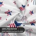 thumbnail image 3 of 4th of July Tablecloth Round 70 Inch Patriotic American Flag Firework Tablecloth Washable Table Cover Reusable Memorial Day Tablecloth for Home Party Picnic, 3 of 4