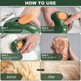 thumbnail image 3 of Cat Steam Brush for Indoor Cats, 3 In 1 Cat Brush for Shedding, Portable Pet Hair Removal Tool for Cat and Dog, Deshedding Cat Brush Grooming Supplies - Green, 3 of 7
