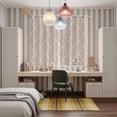 thumbnail image 4 of Brown Kitchen Curtains Window Panels, Modern Abstract Art Farmhouse Insulated Window Treatment Curtain, Grommet Curtains for Bedroom/Living Room/Bathroom, 2 Piece 42"Wx63"L, 4 of 8