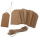 thumbnail image 4 of Etiquetas de Regalo Sunnimix Papel Kraft 100 piezas Etiquetas de Equipaje con Cuerdas Marrón, 4 of 8