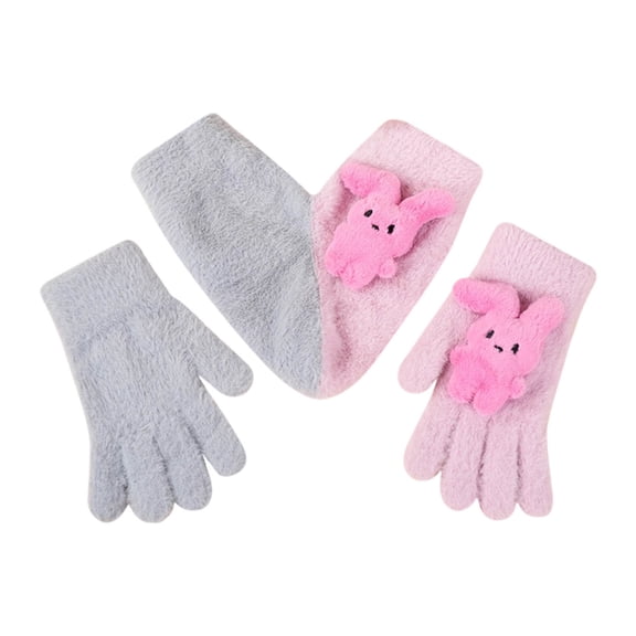 Couples Hands Holding Gloves, Novelty Hand in Hand Lovers Gloves Lined Warm Thick Winter Unisex Hand Warmer Gloves, Warm Winter Gloves for Men and Women (Pink)