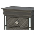 thumbnail image 4 of Verona 2-Drawer Metalic Black Nightstand (24 in. H x 16 in. W x 21 in. D), 4 of 5