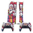 thumbnail image 2 of Skin Sticker for PS5 Slim Standard PS5 Pro Disc Digital Edition Console and Controllers Decals for Playstation 5 (Santa Claus With Gift,PS5 Slim Disc Edition), 2 of 5