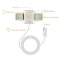 Walmeck Bedwetting Alarm Enuresis Alarm with Loud Sound Bright Lights