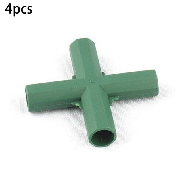 Bgsha 4Pcs Fitting 16MM 5 Types Plastic Garden Climb Plant Awning Joints Connector Stable Support Greenhouse Frame Building Connector Suitable for Grape Trellis Sunscreen Shed Gardening