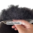 thumbnail image 5 of Afro Kinky Curly Toupee for Black Men 8"x10"  Full Lace Base Double Knots Men Capillary Prosthesis, 5 of 6