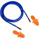 thumbnail image 5 of 20 pares de tapones para los oídos con cordón, tapones para los oídos de silicona reutilizables con cuerda, tapón para los oídos con cancelación de ruido para dormir, protección auditiva, azul, 5 of 5