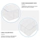thumbnail image 3 of Organizador de cables transparente, soporte para cables, organizador de cables, caja de gestión de cables, 3 of 6
