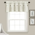 thumbnail image 2 of Lush Decor Linen Button Valance - Gray White, 2 of 11