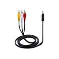 thumbnail image 1 of Cable de audio y vídeo de 3,5 mm a RCA 3x1 Tri-Séreo de 1,8 m, 1 of 3