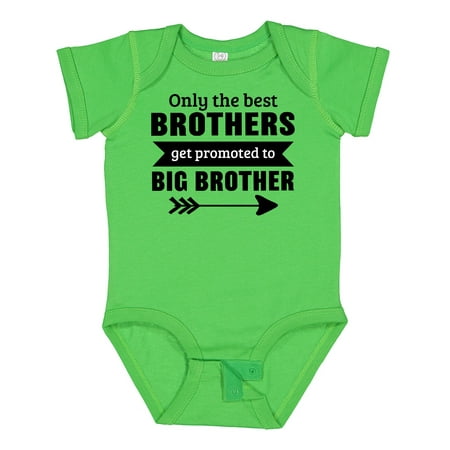 

Inktastic Only the Best Brothers Get Promoted to Big Brother Gift Baby Boy or Baby Girl Bodysuit