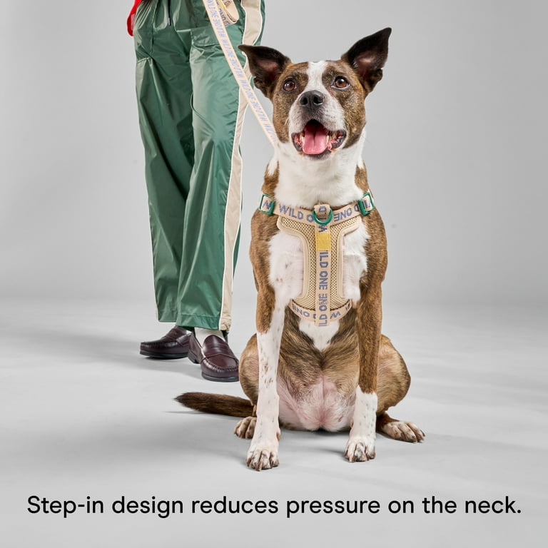 Wild One Adjustable Cushioned Step-In Dog Harness, Retro Tan