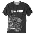 thumbnail image 4 of Conjuntos familiares a juego Camisas Yamaha Ropa para hombres y mujeres Camisas de manga corta con cuello redondo Tops suaves y livianos de secado rápido, 4 of 4
