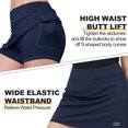 thumbnail image 3 of CAMEL Womens Workout Skorts Skirts with Pockets Inner Skorts Women's Active Skort Lightweight Skirt for Running Tennis Golf Sport Skirt Daily Casual a-Line Skirt Beach Dress Navy Blue, 3 of 9