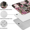thumbnail image 5 of Pioneer Flower Floral Print Pattern Bathroom Rugs Sets 3 Piece,Toilet Cover Set,Absorbent Non Slip Bathroom Mats Sets with U-Shaped Contour Rug Toilet Rug Set, 5 of 5