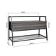 thumbnail image 4 of Banco de Zapatos Negro, Banco de Entrada con Caja de Almacenamiento Abatible HOMEMAKE FURNITURE Industrial, 4 of 5